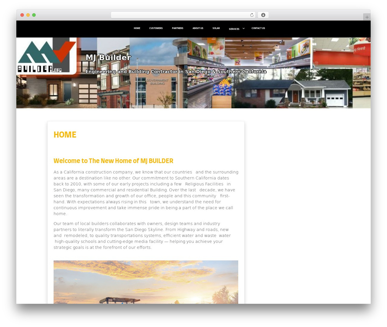 Constructions Premium WordPress theme - mjbuilder.org