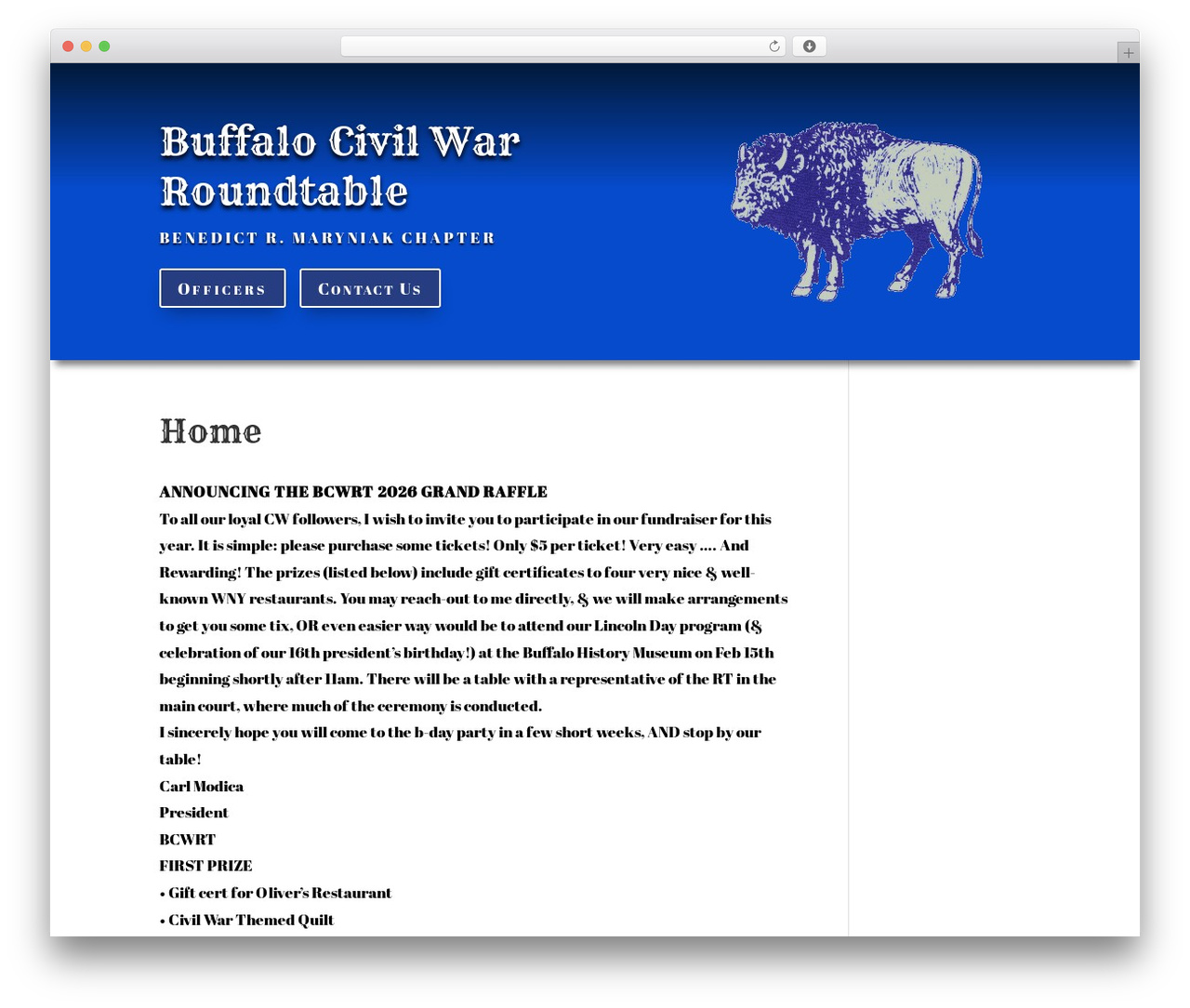 Divi WordPress theme - buffalocivilwar.com Divi WordPress theme - buffalocivilwar.com