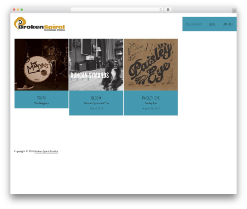 Muse WordPress theme - brokenspiral.com