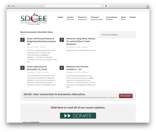 Robust WordPress theme - cceesandiego.org