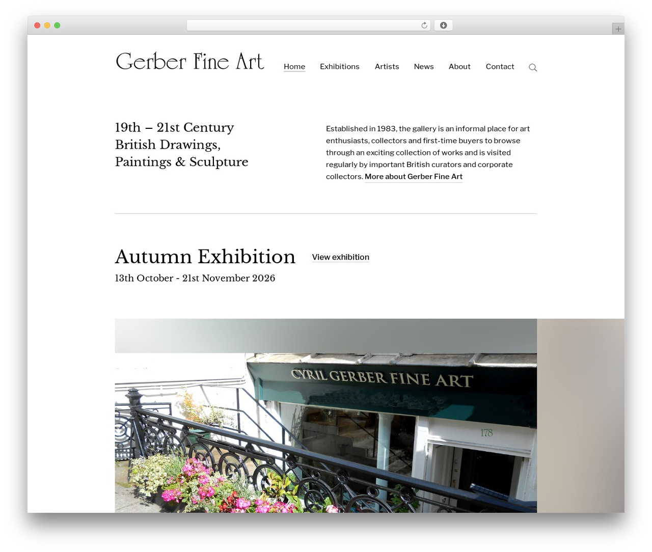 Theme WordPress Simon WP Framework - gerberfineart.co.uk
