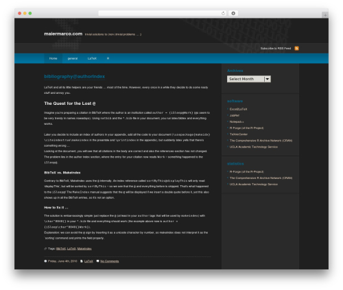 Theme WordPress deCoder - blog.maiermarco.com