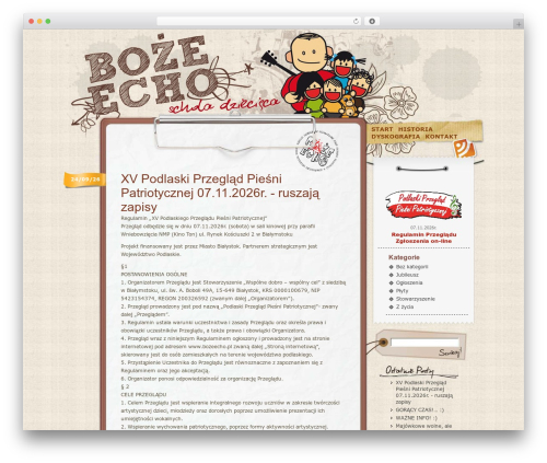 WordPress theme Vector Flower - bozeecho.pl