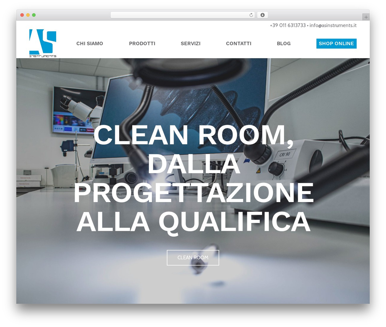 WordPress theme AS Instruments - asinstruments.it