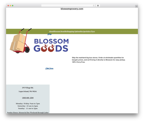 WordPress theme Bricks - blossomgrocery.com
