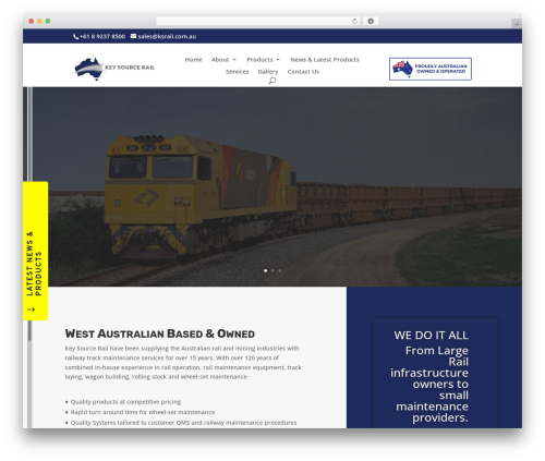 WordPress theme Divi - keysourcerail.com.au