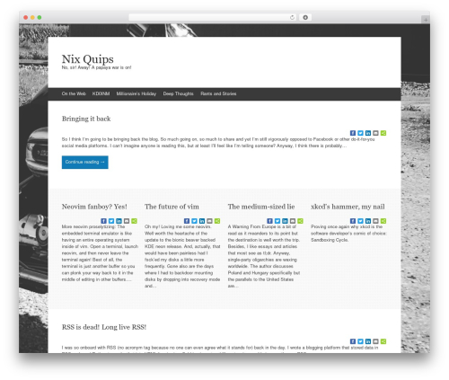 WordPress theme Expound - blackfez.com