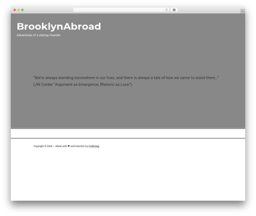 WordPress theme Ink - brooklynabroad.com