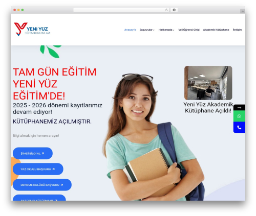 WordPress website theme Dlear - yeniyuzegitim.com