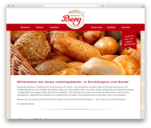 Berg theme WordPress - baeckerei-berg.com