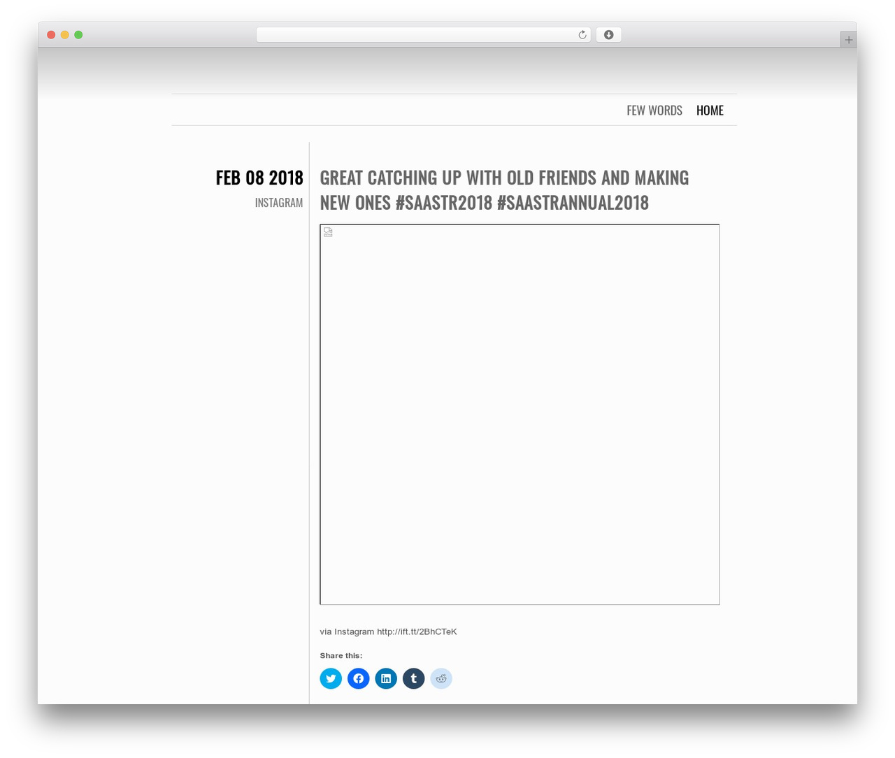 Chunk WordPress theme - blog.eshaun.com