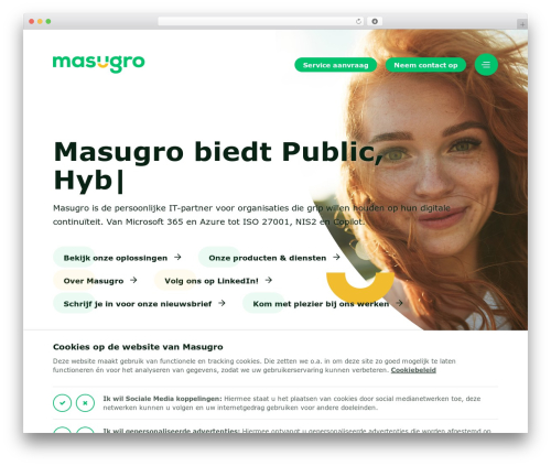 Custom theme WordPress theme - masugro.nl