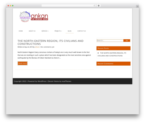Decent theme WordPress - blog.ankantdd.com