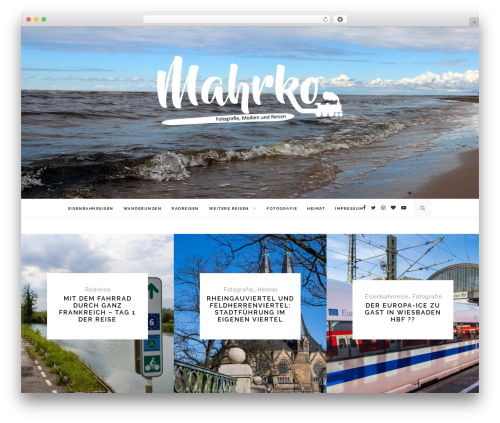 Fooze WordPress blog theme - blog.mahrko.de