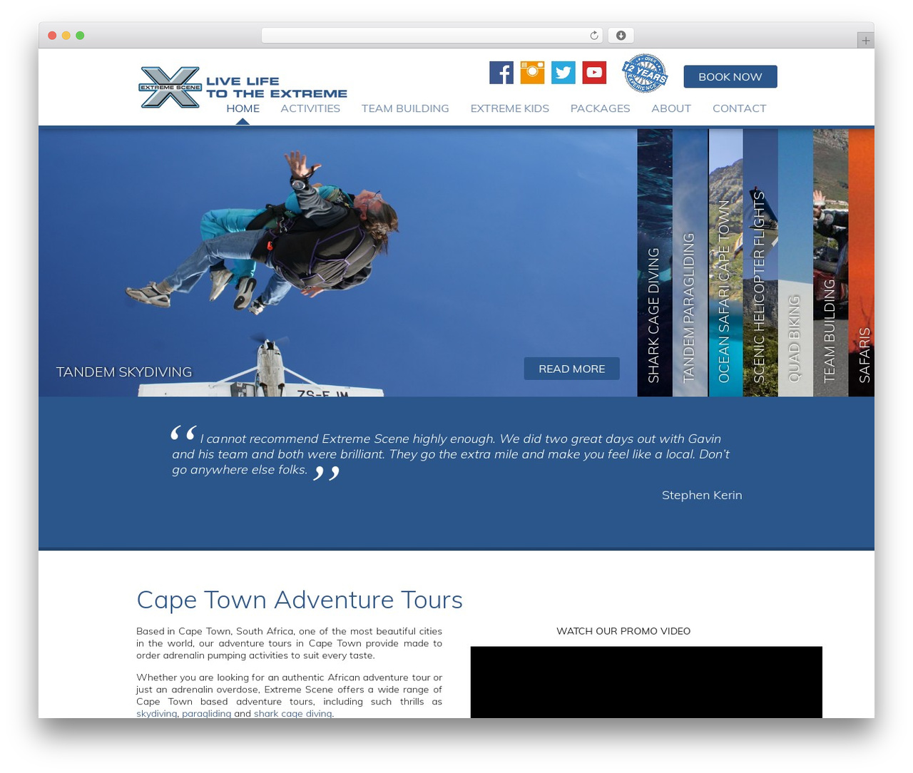 GenSix WordPress theme - extremescene.co.za