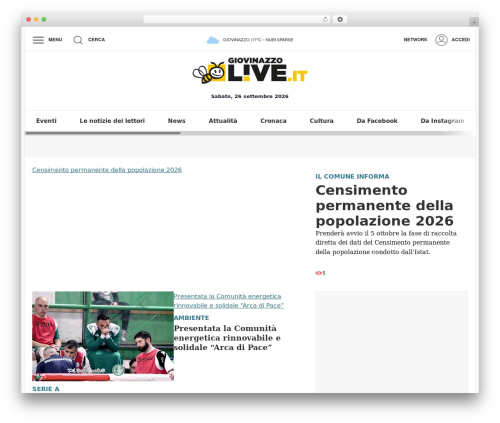 LiveNetwork Theme WordPress theme - giovinazzolive.it