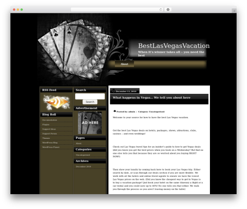 Silver Cards WordPress theme - bestlasvegasvacation.com