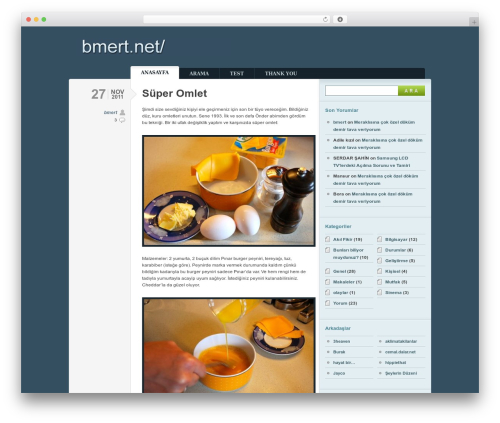 Typebased WordPress theme - bmert.net