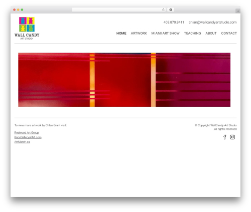 Wallcandy WordPress theme - wallcandyartstudio.com