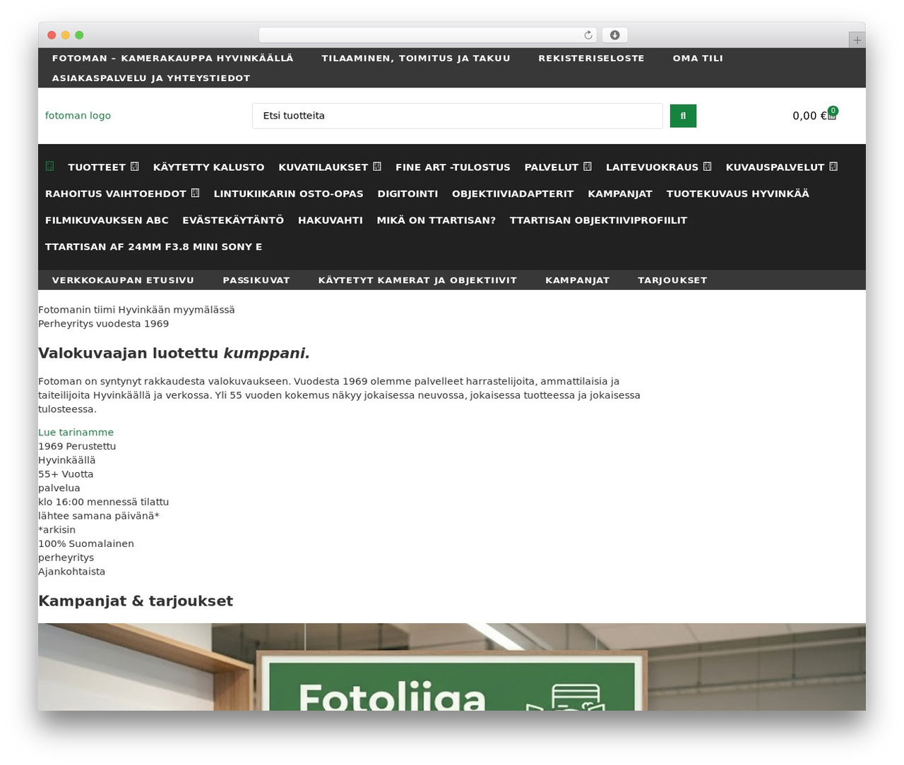 WordPress theme Hello Elementor Child - fotoman.fi