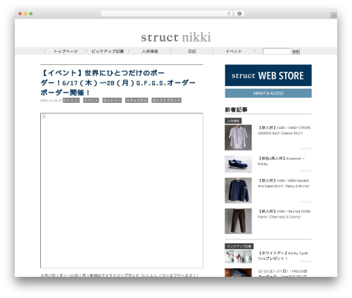 WordPress theme Simple Organization - blog.struct.biz