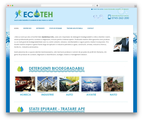 WordPress theme EcoTeh - eco-teh.ro