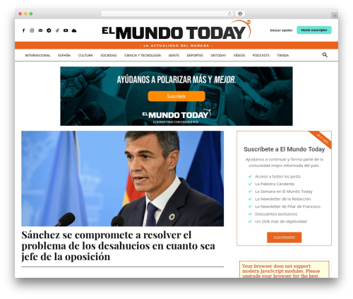WordPress theme Newspaper - elmundotoday.com
