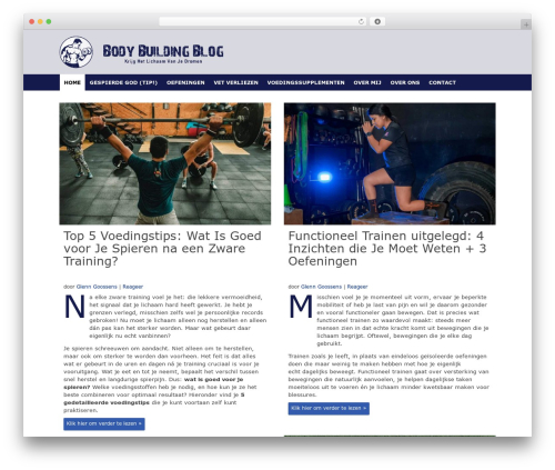 WordPress theme S&H theme - bodybuildingblog.nl