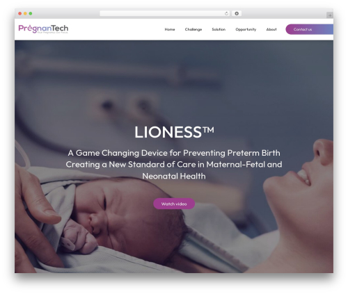 WordPress theme Starter Template - pregnantech.com