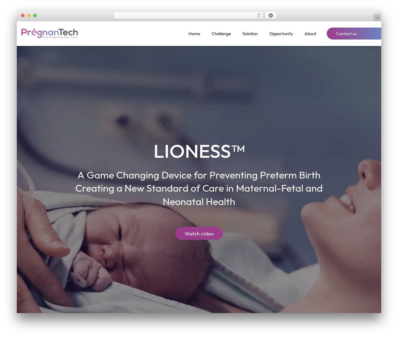WordPress theme Starter Template - pregnantech.com