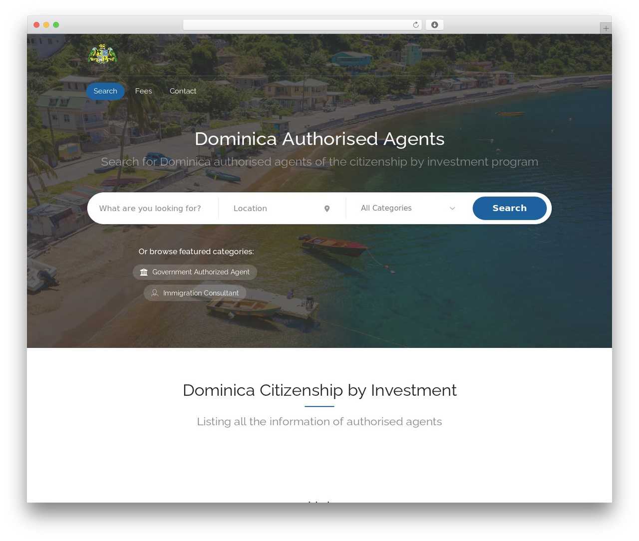 Best WordPress theme Listeo - dominicapassports.com