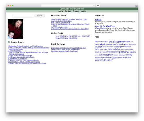 Bs WordPress theme - benjamin.smedbergs.us
