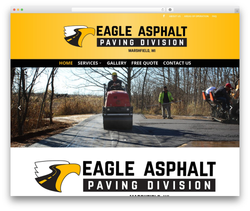 Divi WordPress theme - eagleasphaltwi.com
