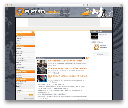 Podcasting WordPress plugin - eletromusica.com.br