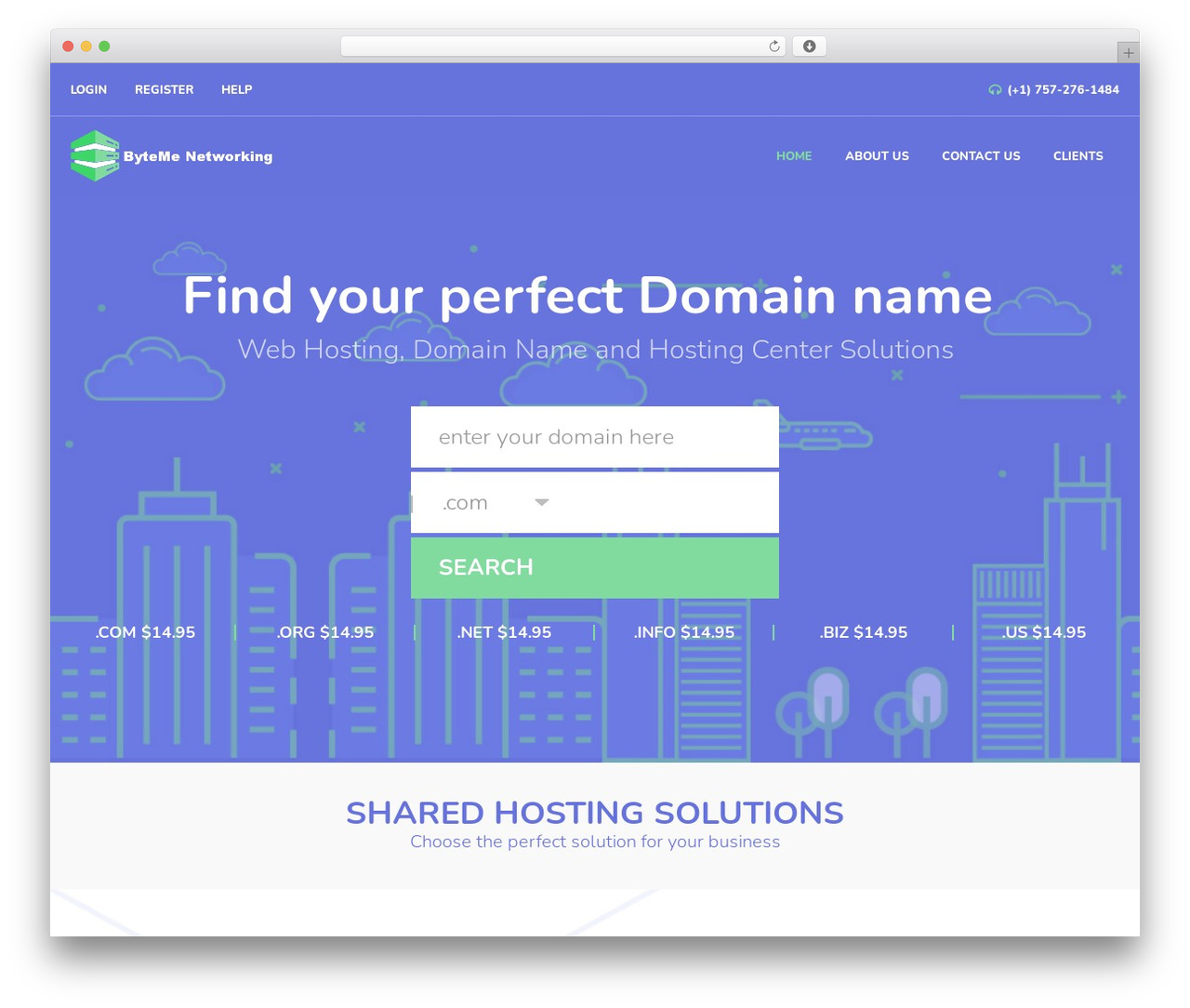 HostCluster WordPress theme - bytemenetworking.com
