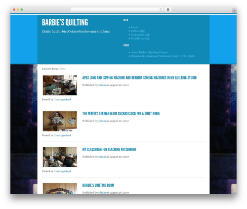 Live Wire WordPress theme - barbiequilting.com