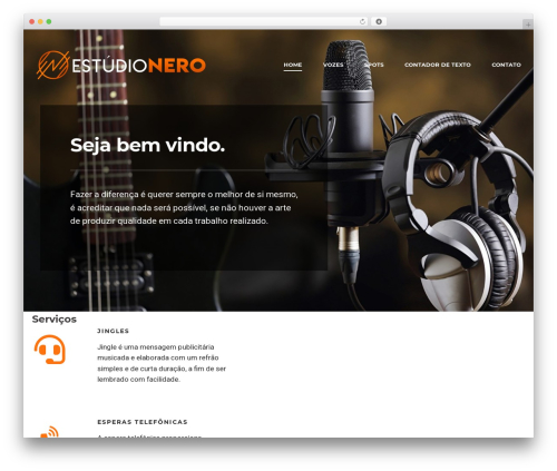 Meth WordPress theme - estudionero.com.br