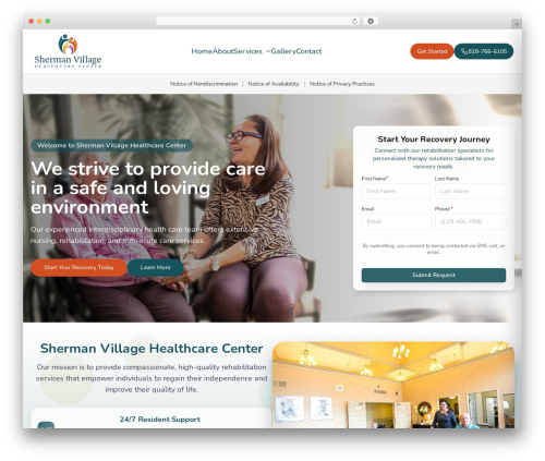 Theme WordPress Custom Theme - shermanvillagehc.com