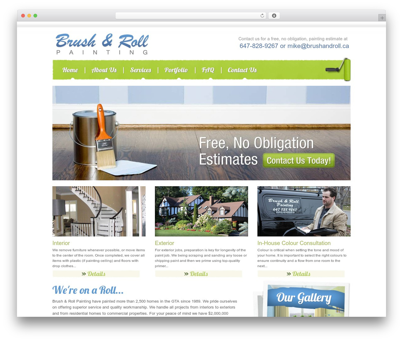 Theme WordPress Theme Name - brushandroll.ca