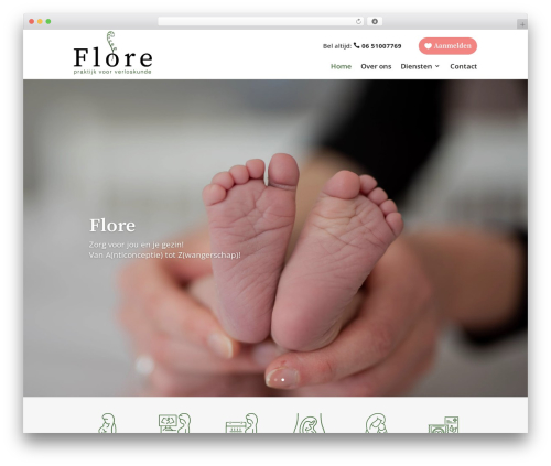 WordPress theme Divi - floreverloskunde.nl
