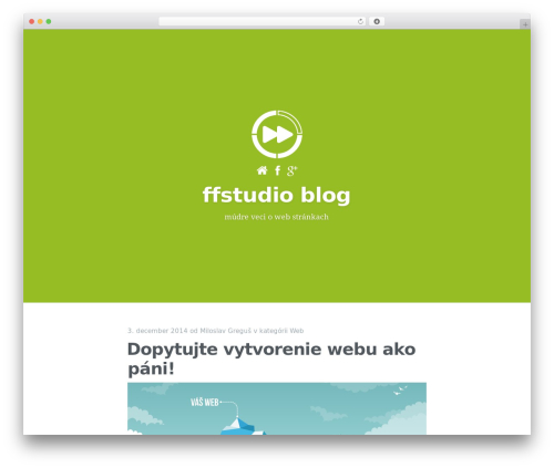 WP theme Casper - blog.ffstudio.org