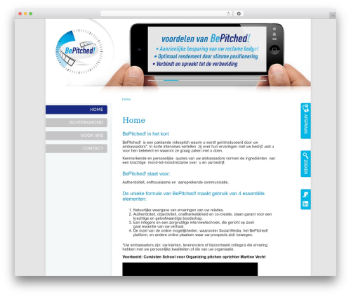 BePitched! theme WordPress - bepitched.com