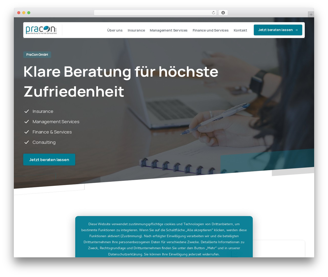 Essentials premium WordPress theme - pracon.info