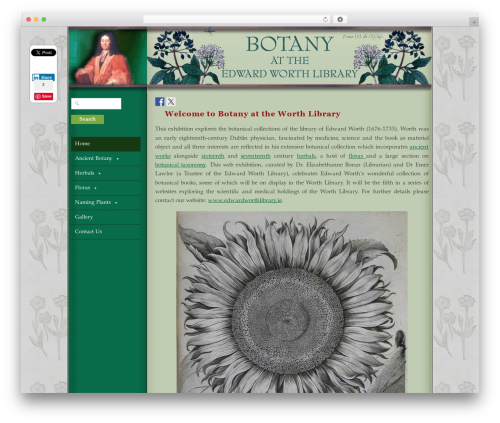 Lux WordPress theme - botany.edwardworthlibrary.ie