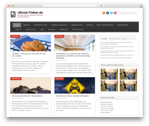 Pressimo WordPress theme - ebook-fieber.de