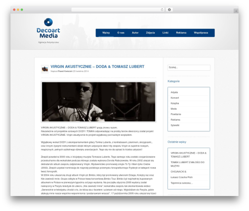 Stacked WordPress theme - blog.decoartmedia.pl