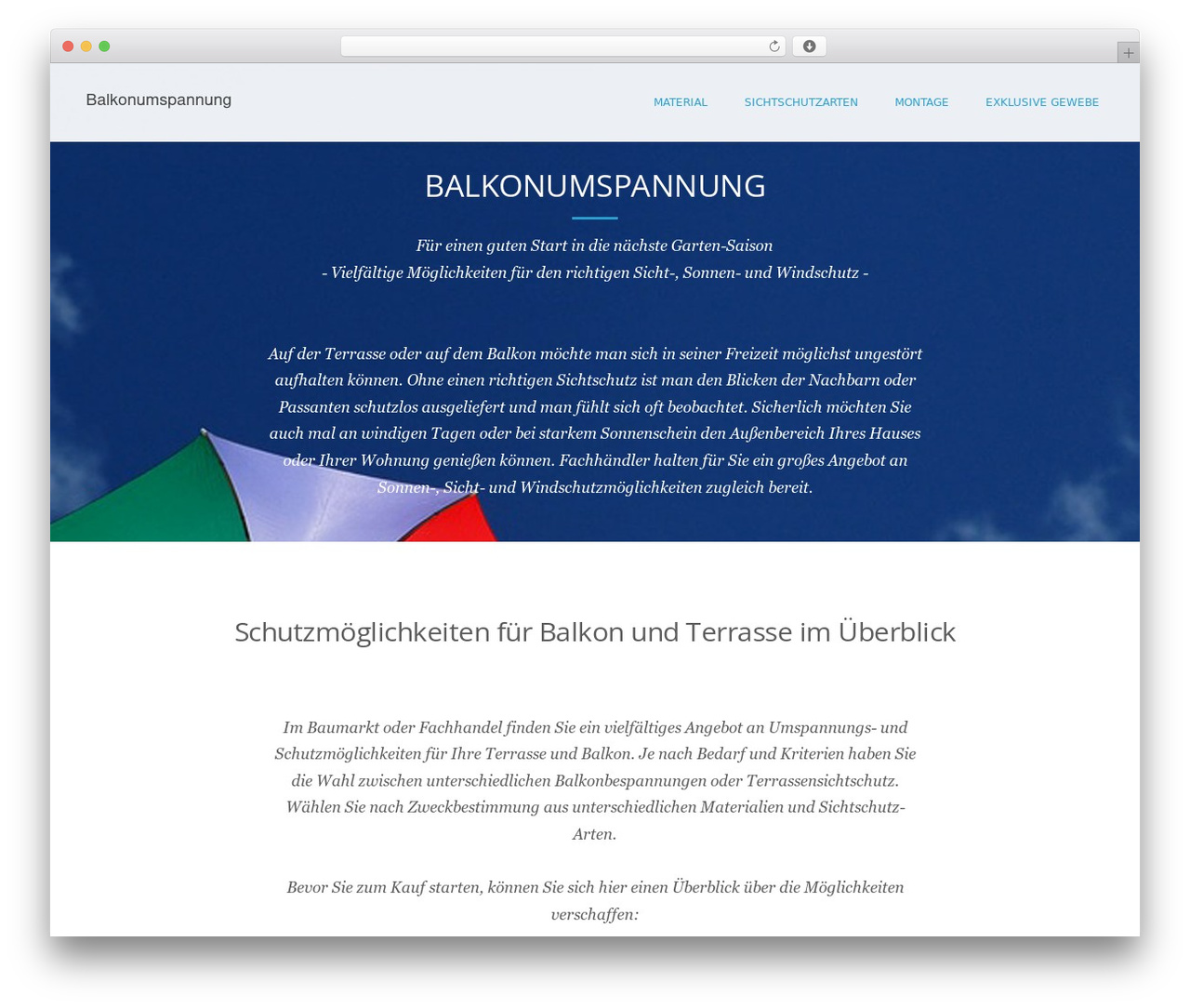 Theme WordPress Dikka - balkonumspannung.com