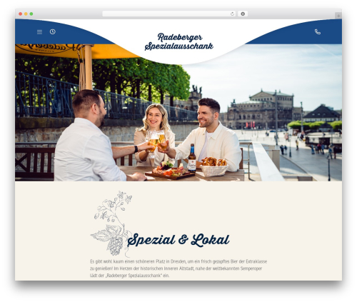 twentyone WordPress theme - radeberger-spezialausschank.de