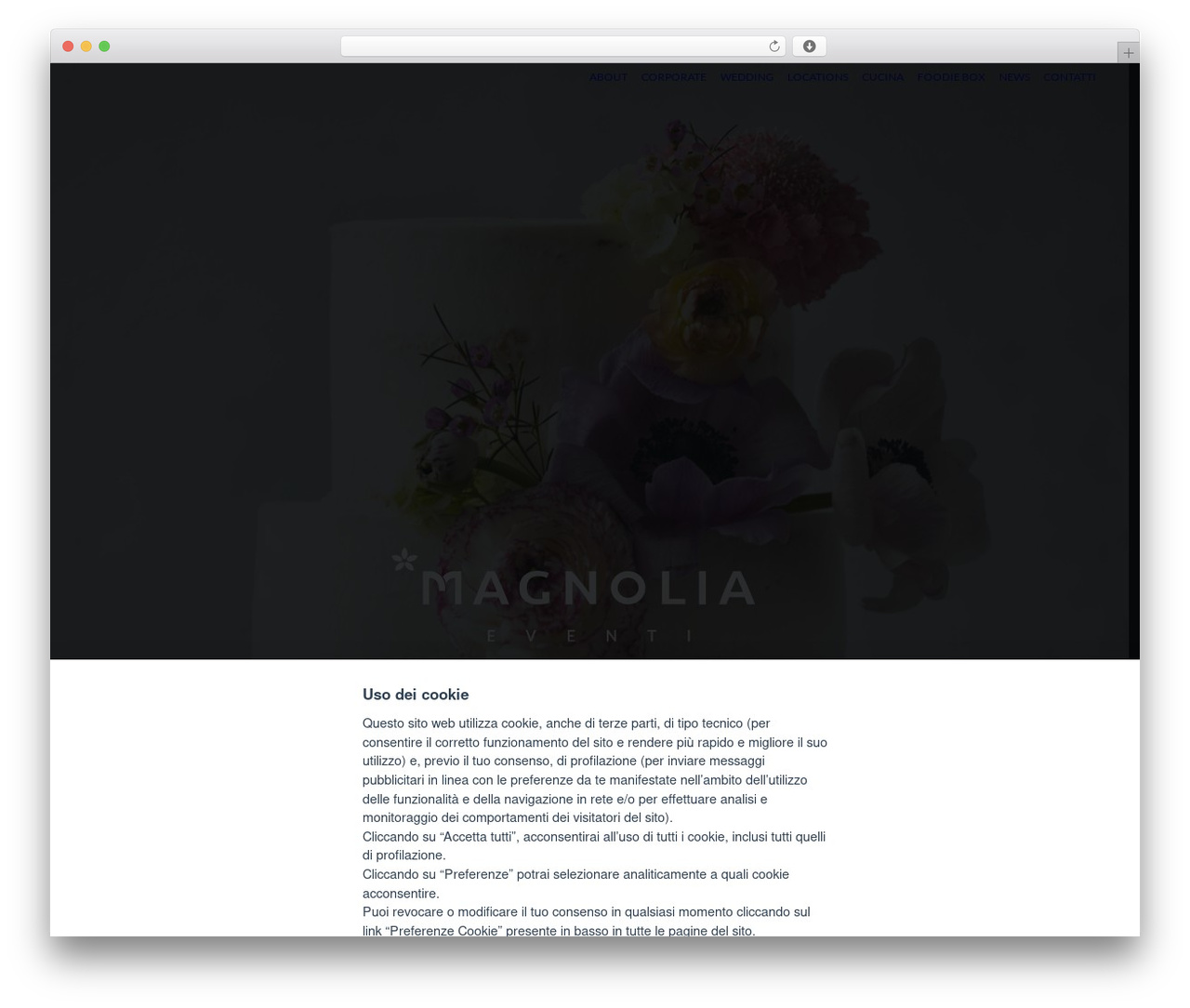 Uncode best WordPress theme - magnoliaeventi.com