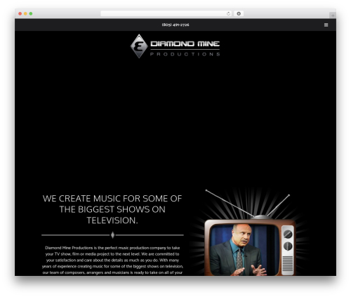 WordPress theme Custom Responsive (SASS) Theme - diamondmineproductions.com